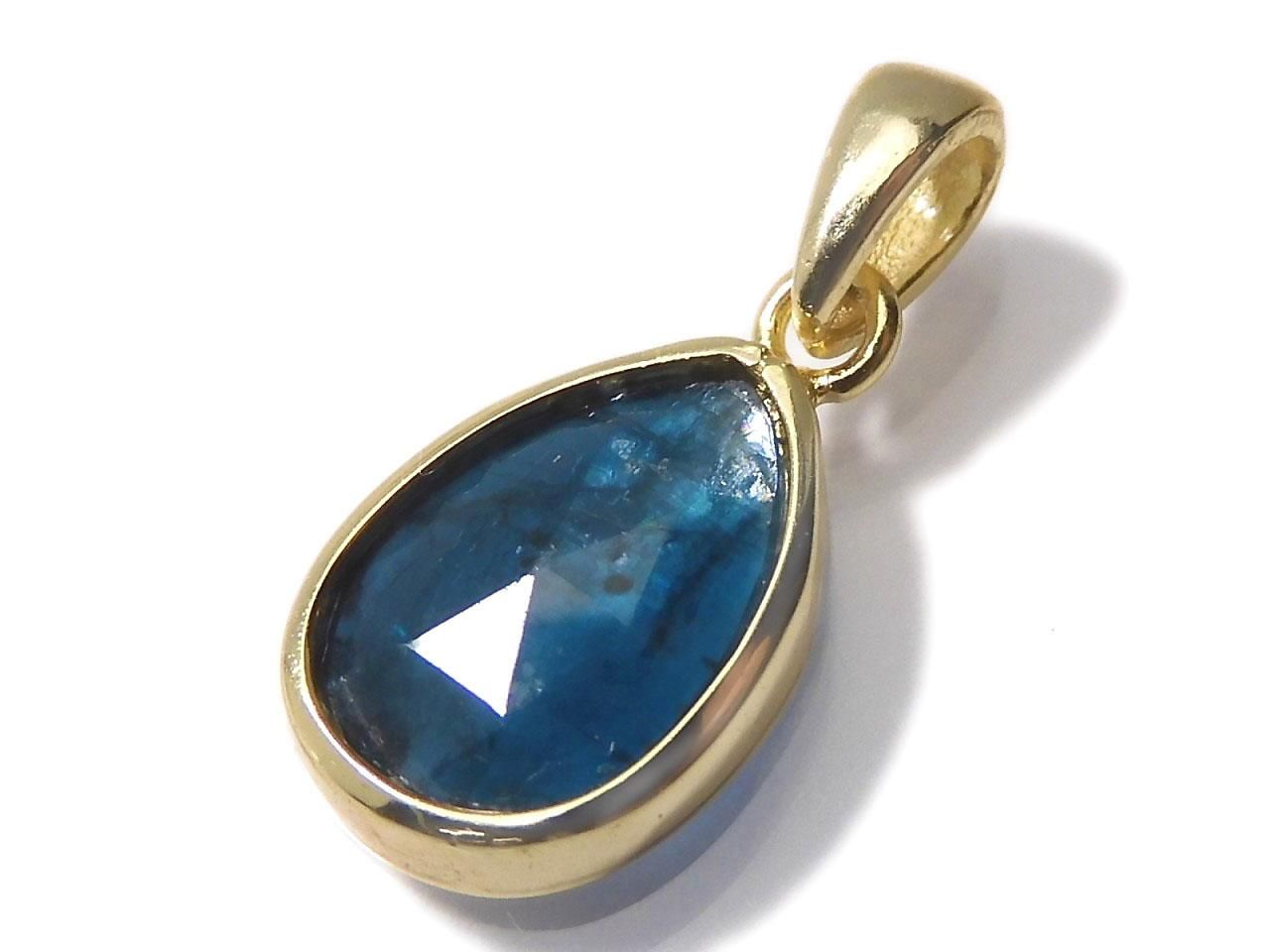 Indigo Blue Kyanite AA++ Pendant 18KGP NO.25 [One of a kind]