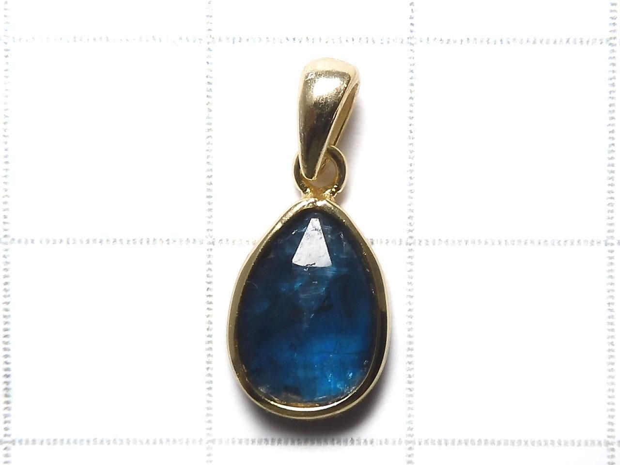 Indigo Blue Kyanite AA++ Pendant 18KGP NO.25 [One of a kind]