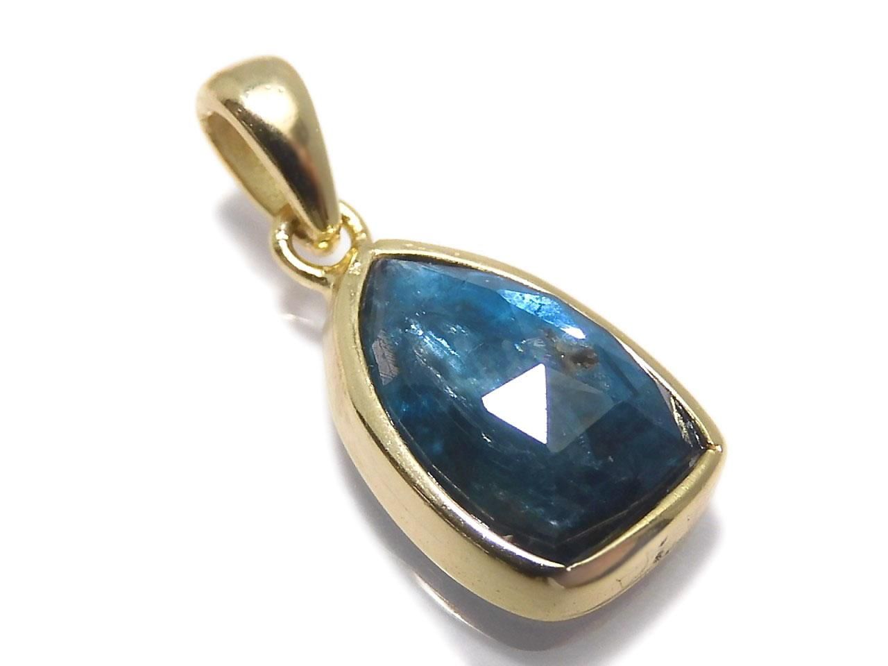 Indigo Blue Kyanite AA++ Pendant 18KGP NO.28 [One of a kind]