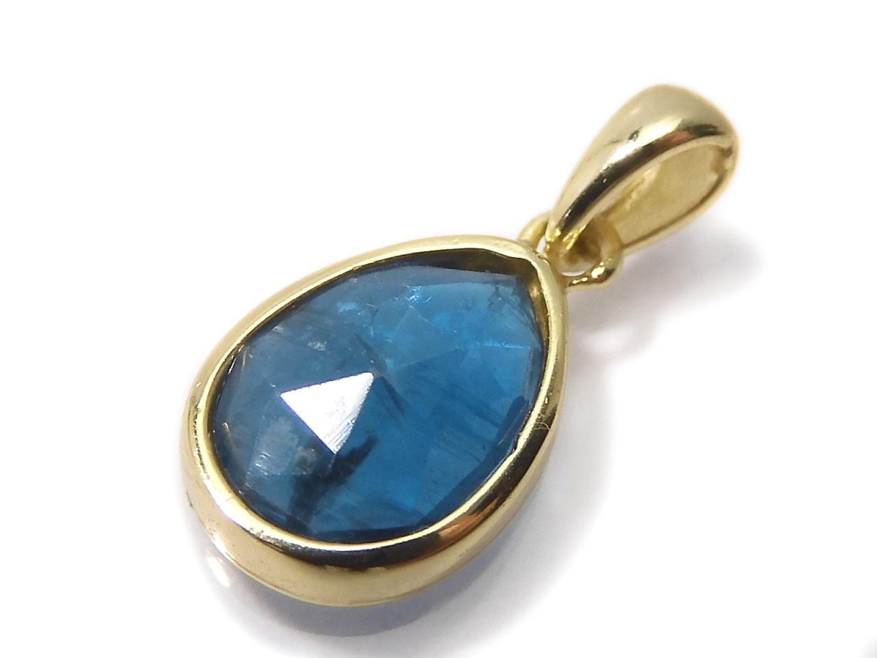 Indigo Blue Kyanite AA++ Pendant 18KGP NO.29 [One of a kind]
