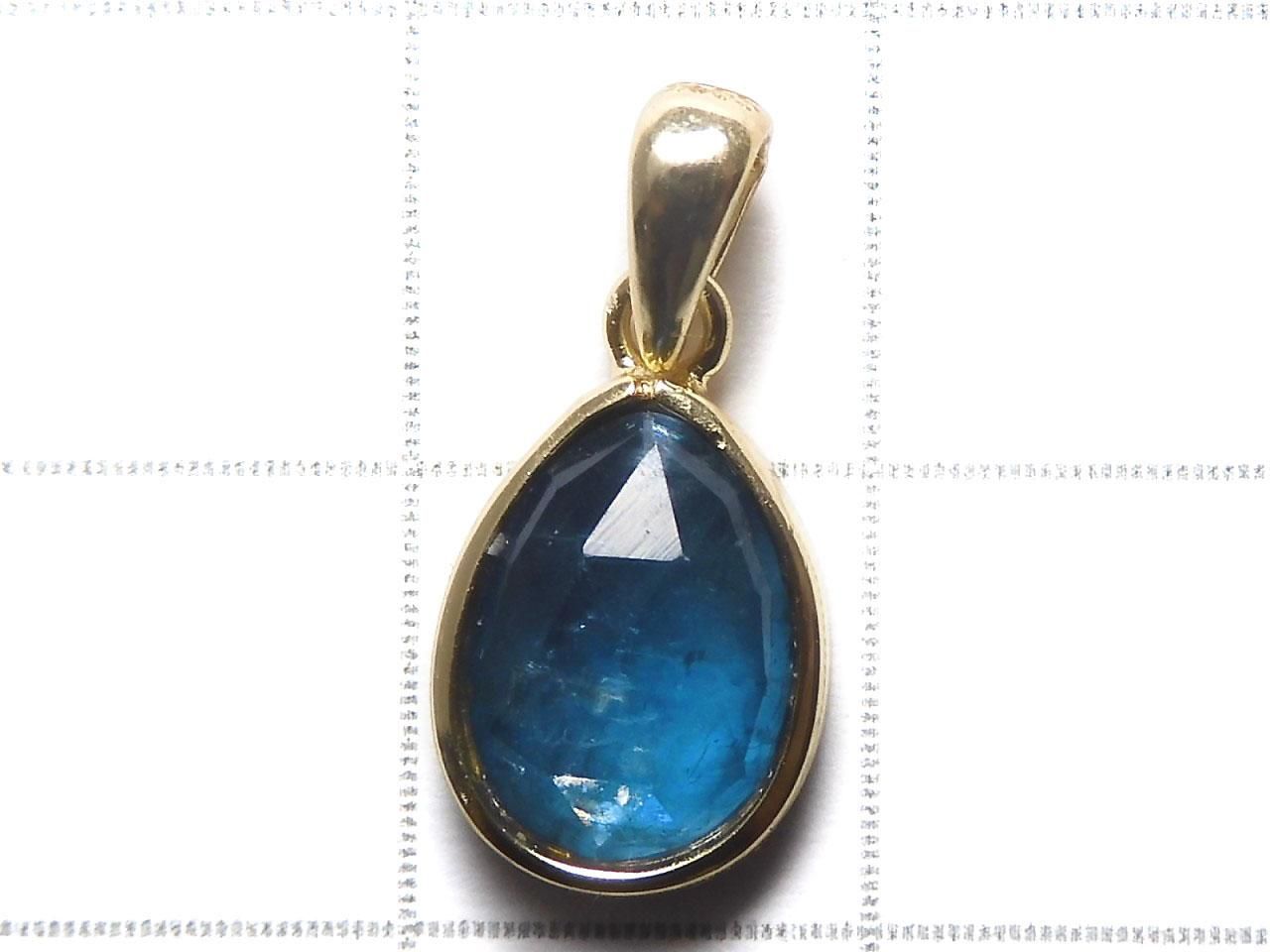 Indigo Blue Kyanite AA++ Pendant 18KGP NO.33 [One of a kind]