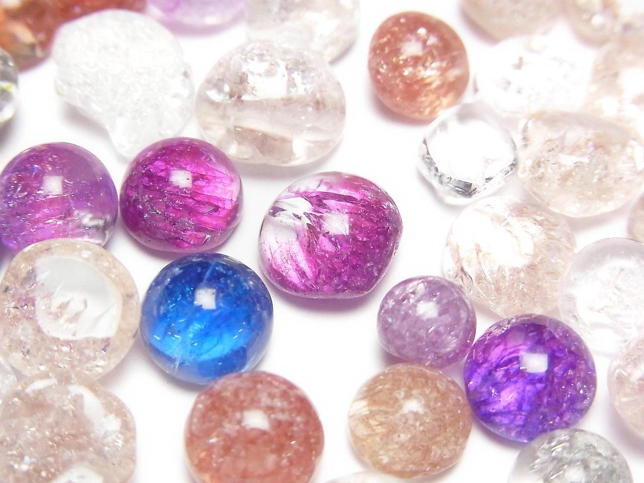 Multicolor Cracked Crystal Undrilled Chips (Small Nugget) 100 grams