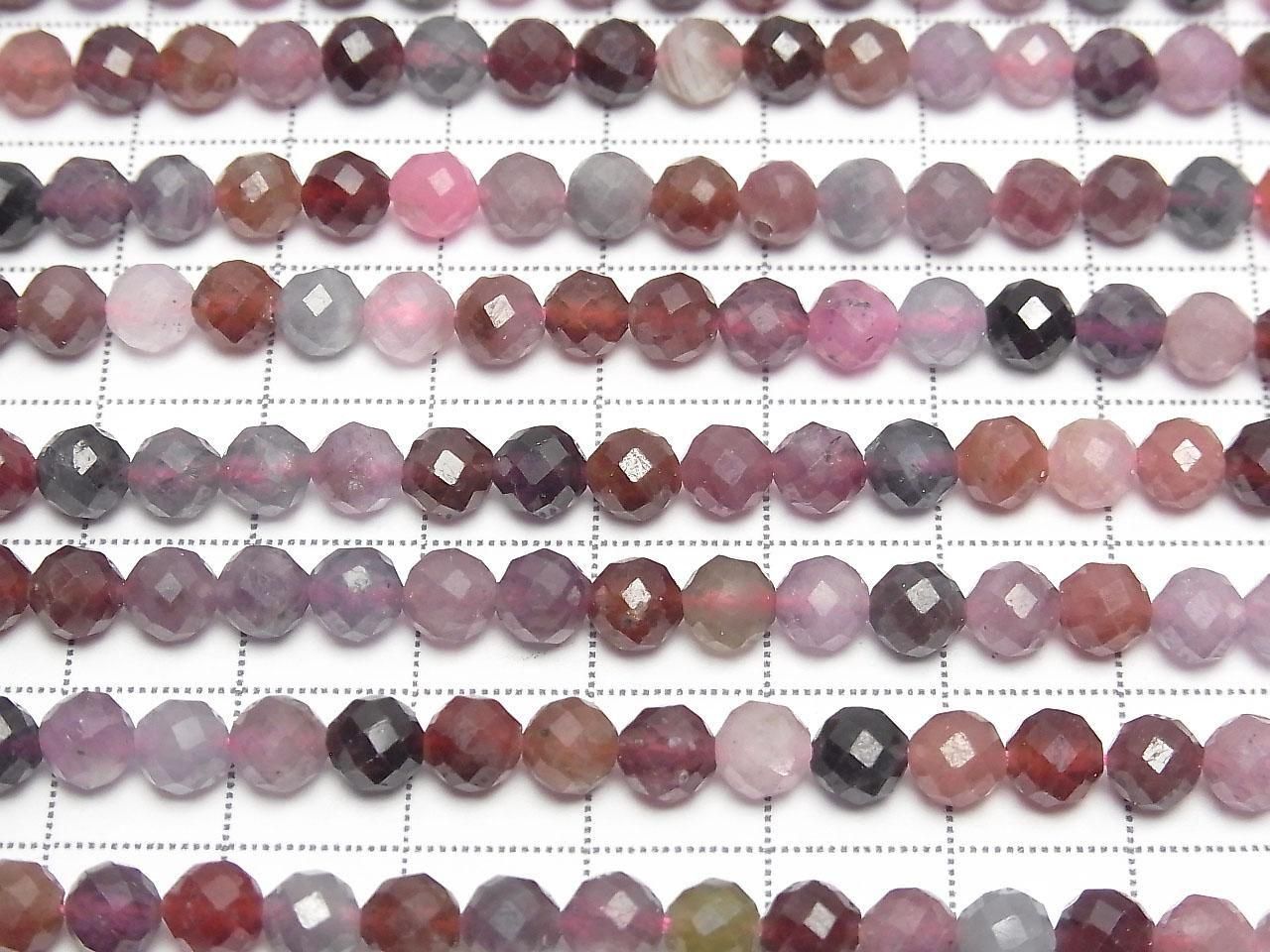 Multi color Spinel AA+ Faceted Round 5mm half or 1strand beads (aprx.15inch/36cm)High Quality!