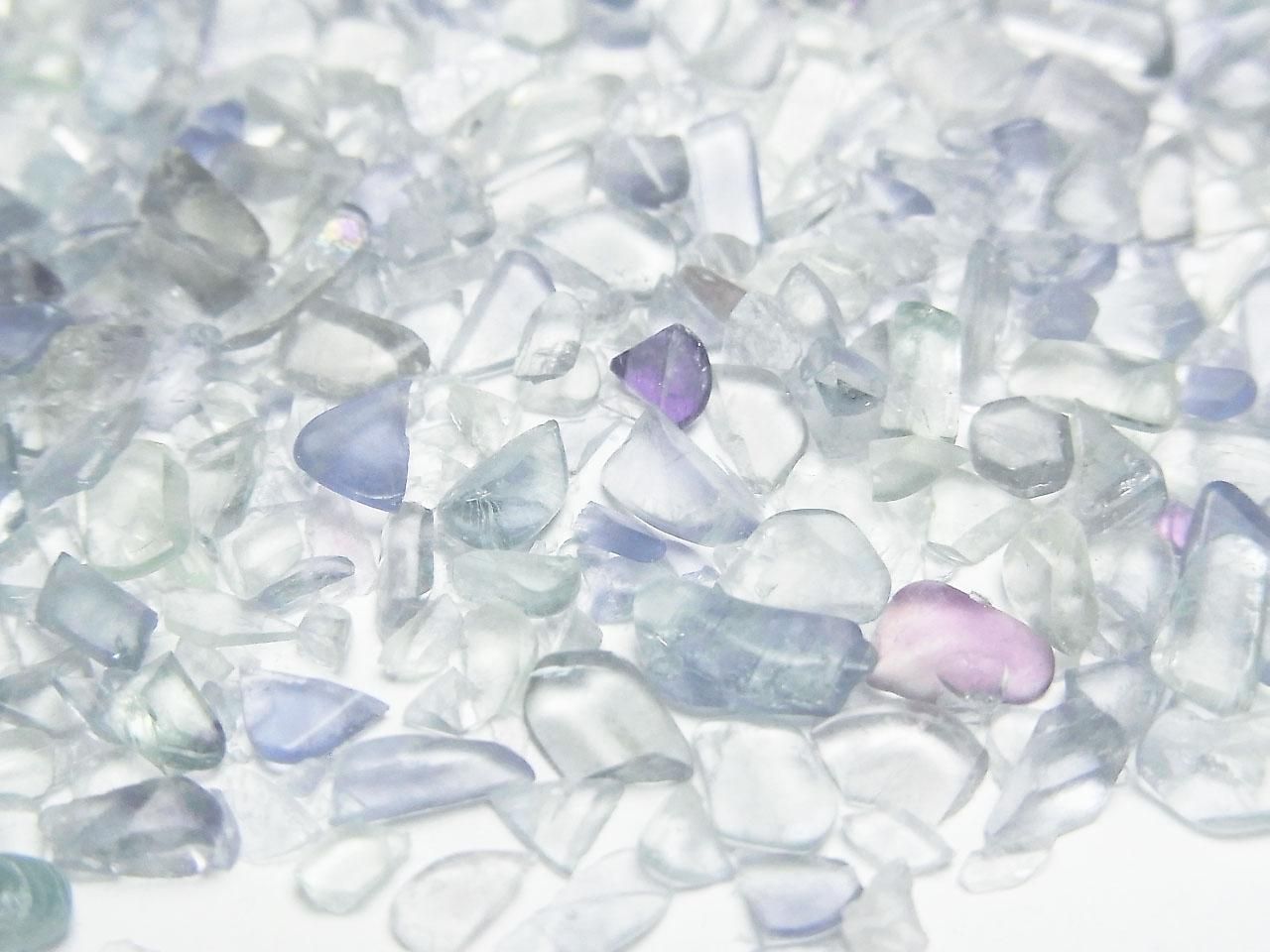 Blue-Green Fluorite AAA- Undrilled Chips 100 grams