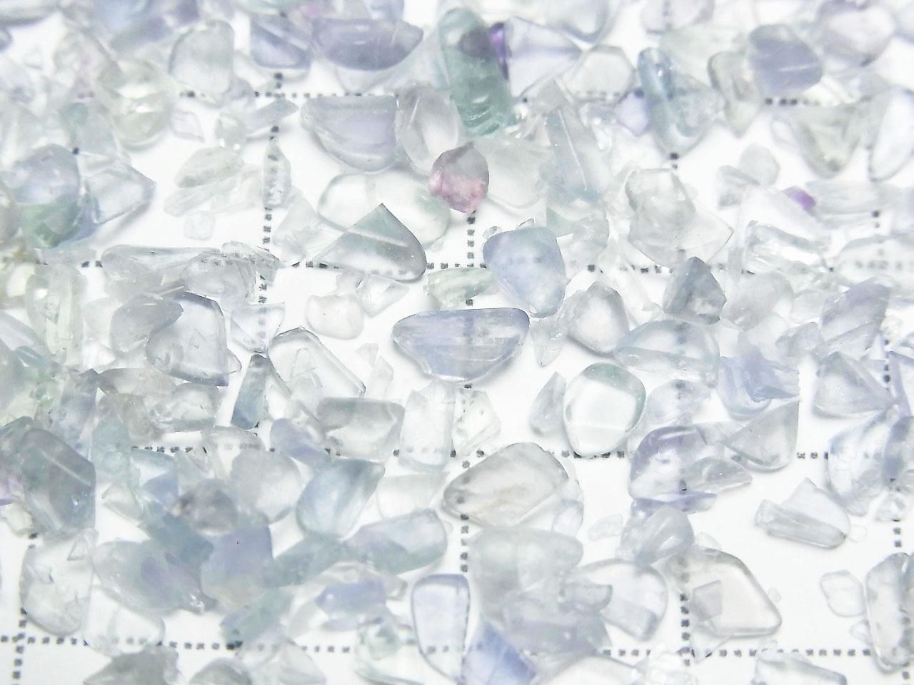 Blue-Green Fluorite AAA- Undrilled Chips 100 grams