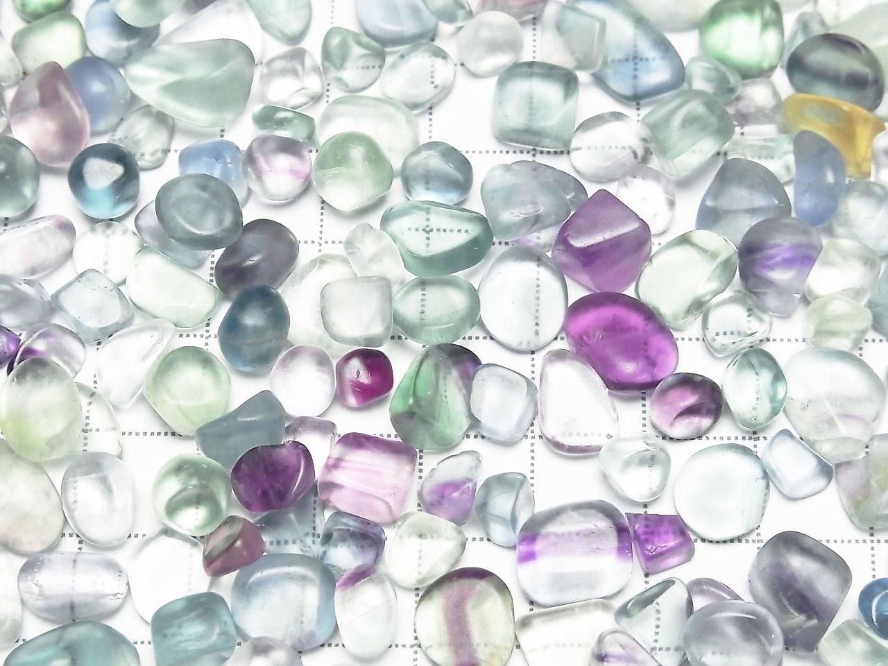 Multi Fluorite AAA- Undrilled Small Nuggets 100 grams