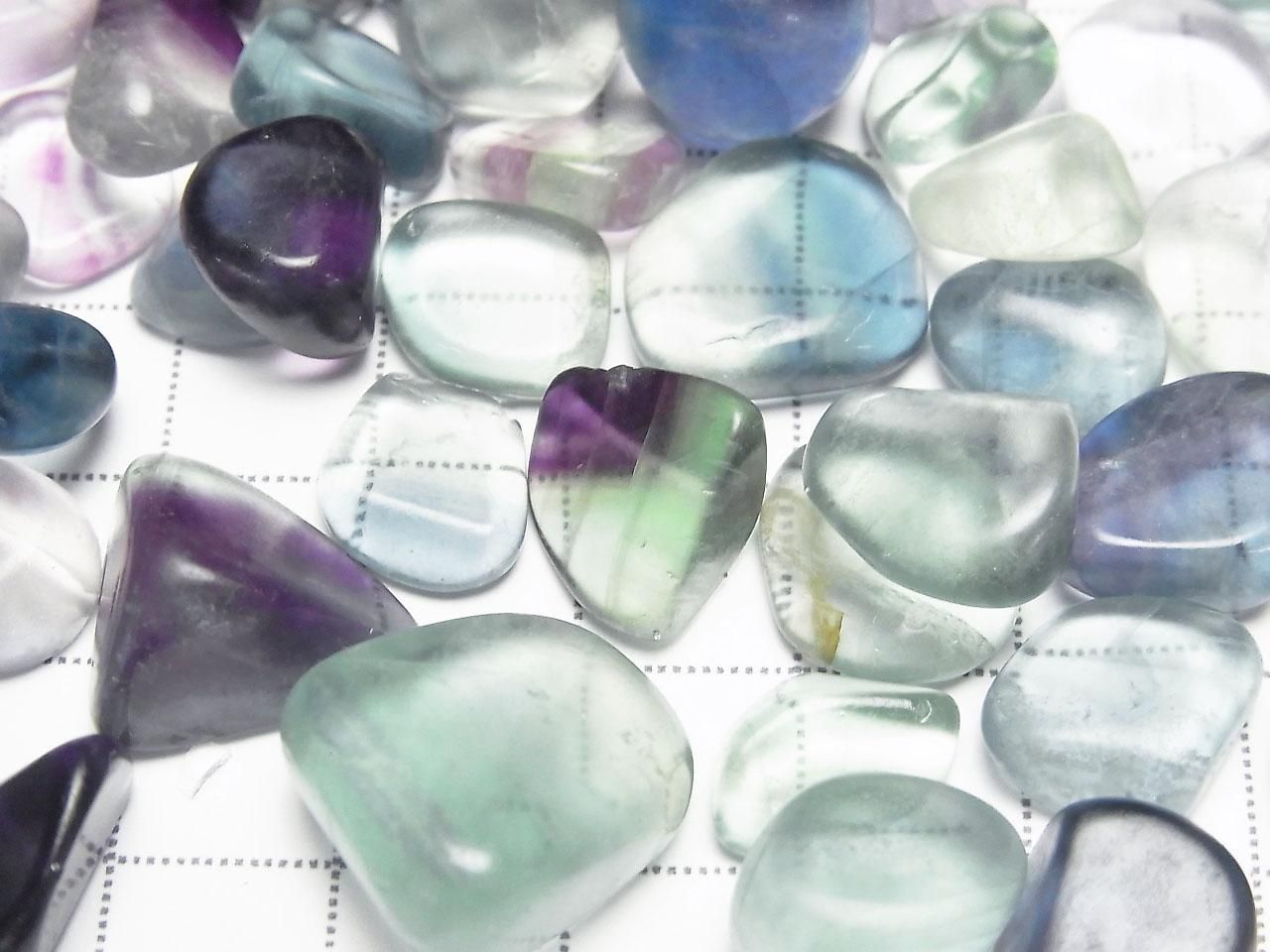 Multi Fluorite AAA- Undrilled Small Nuggets 100 grams