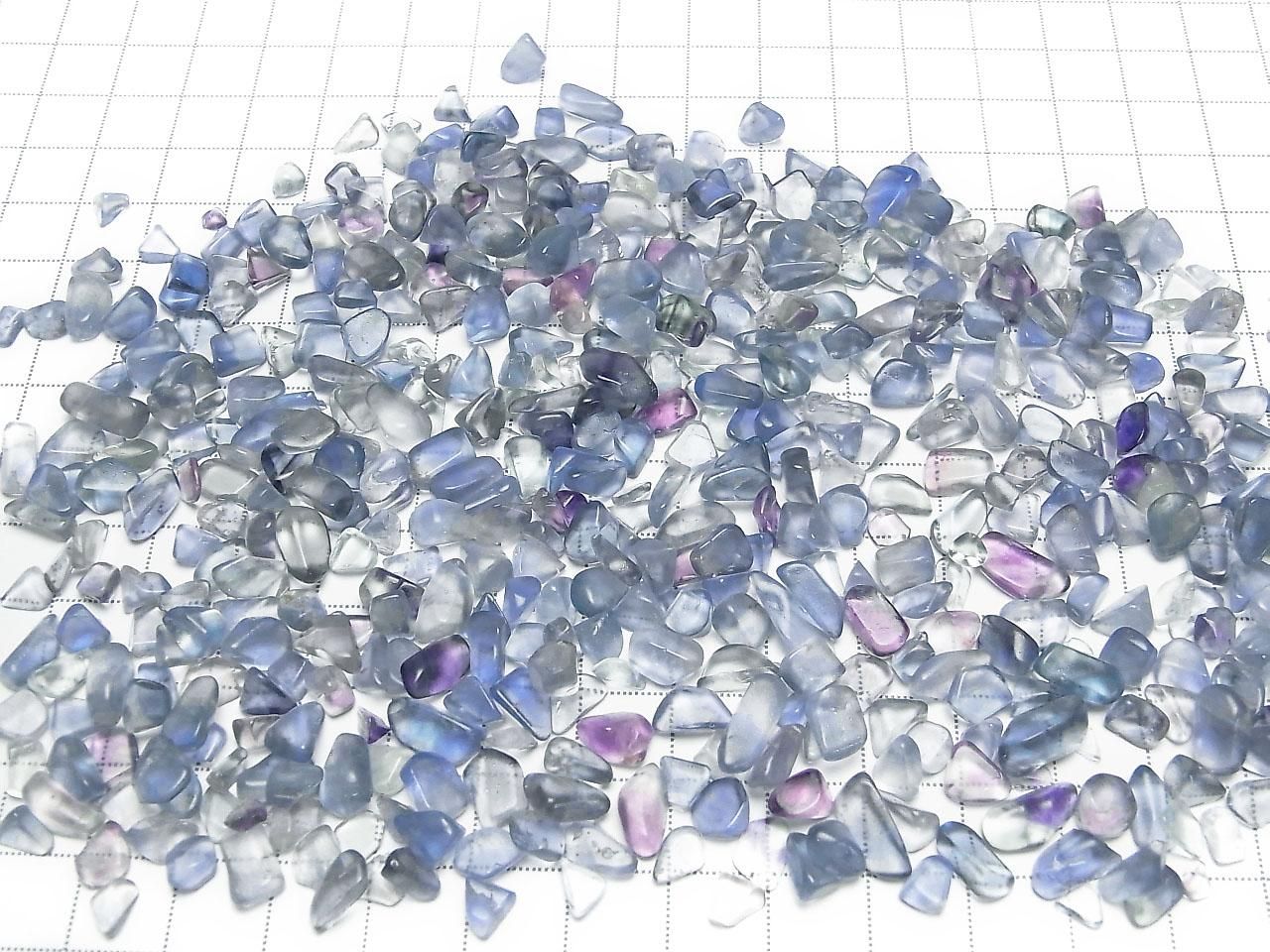 Blue Fluorite AAA- Undrilled Chips 100 grams