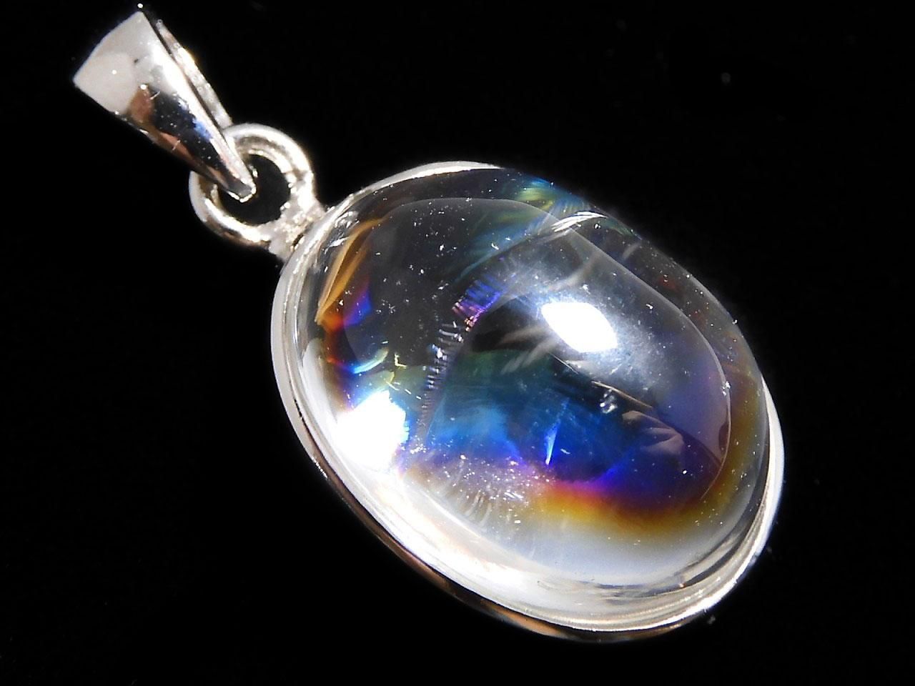 Iris Quartz AAA- Pendant Silver925 NO.34 [One of a kind]