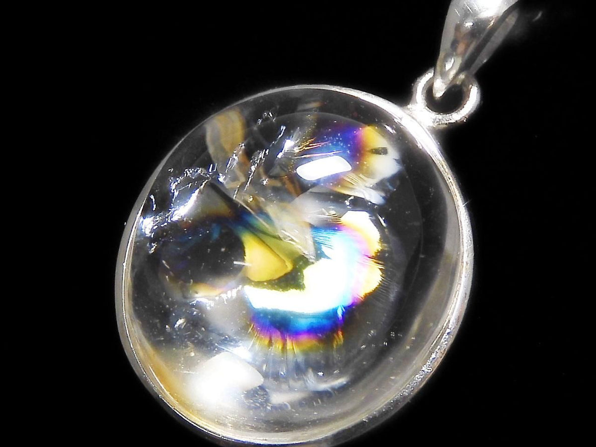Iris Quartz AAA- Pendant Silver925 NO.37 [One of a kind]