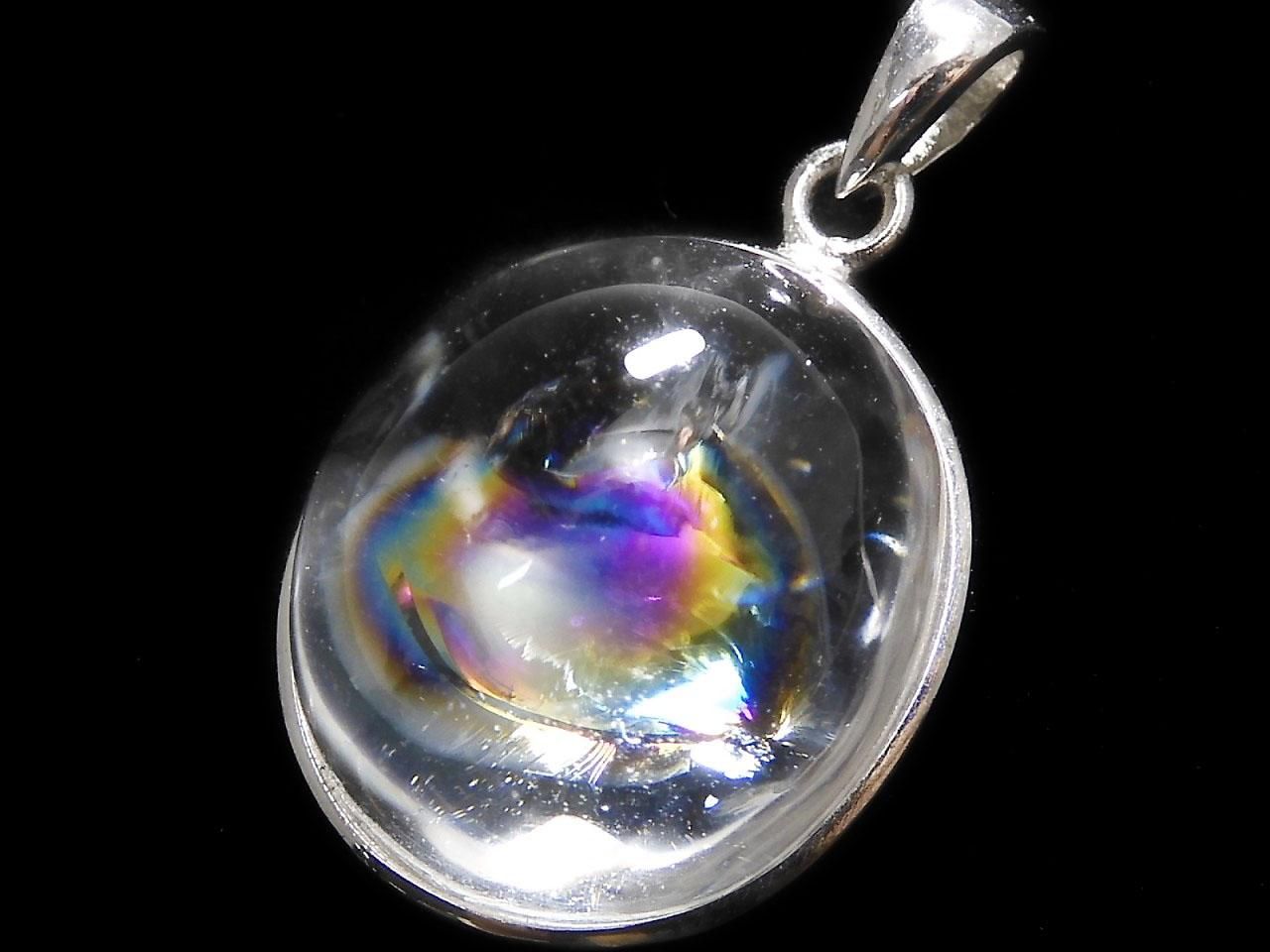 Iris Quartz AAA- Pendant Silver925 NO.38 [One of a kind]