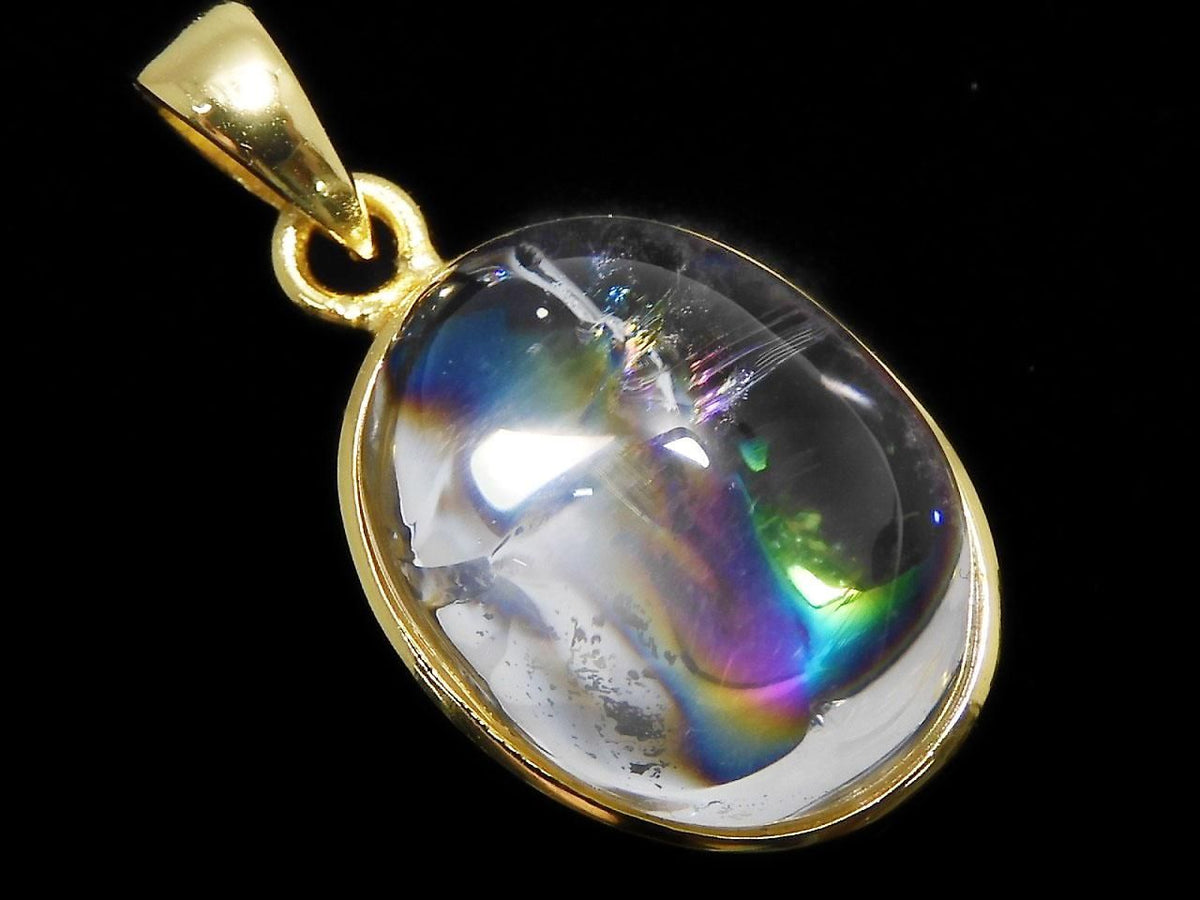 Iris Quartz AAA- Pendant 18KGP NO.43 [One of a kind]