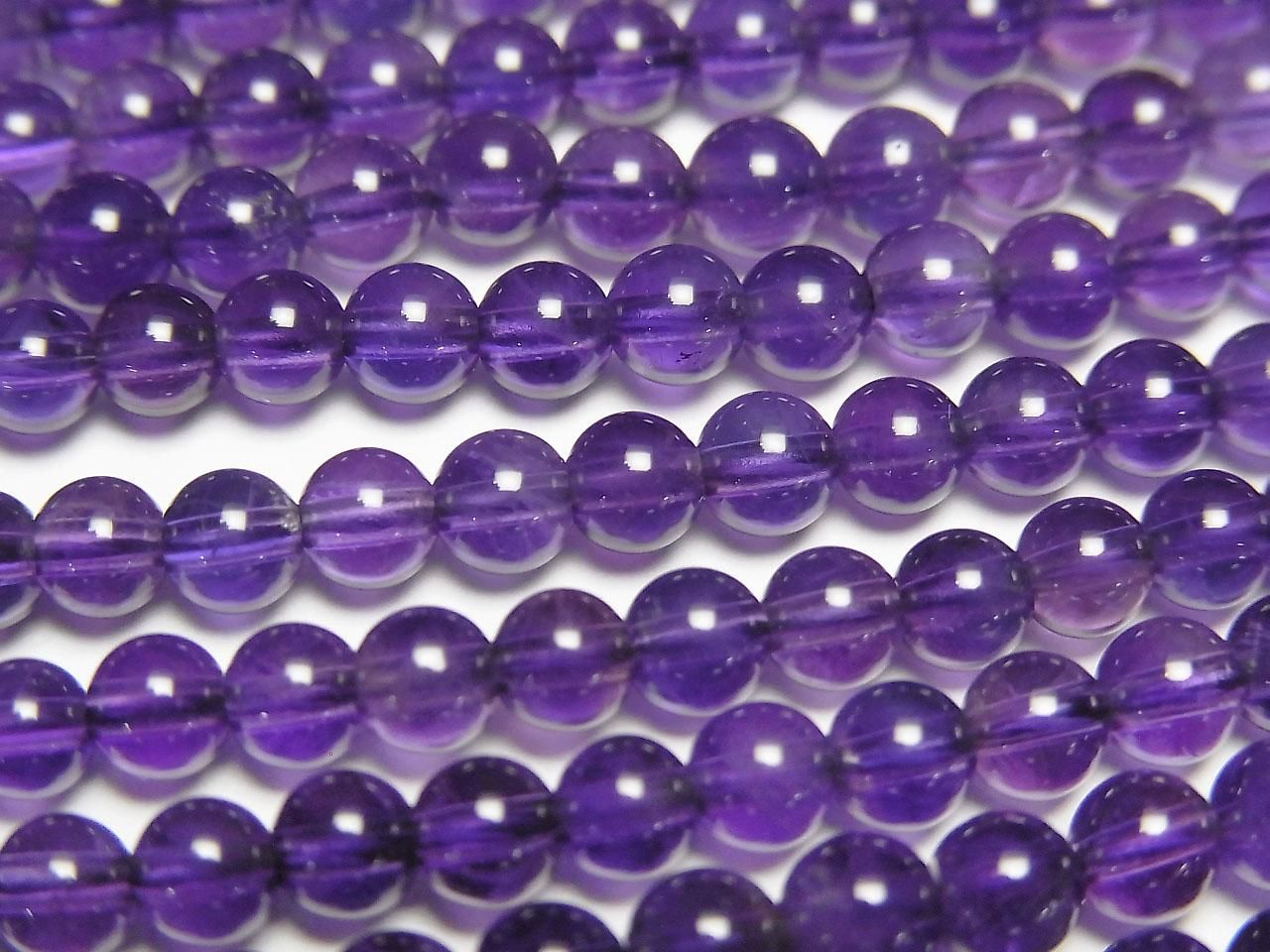 Amethyst AAA Round 4.5mm 1strand beads (aprx.15inch/37cm)