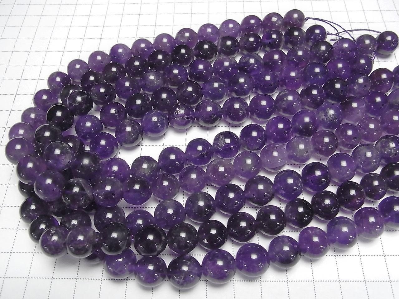 Amethyst AA+ Round 12mm half or 1strand beads (aprx.15inch/36cm)