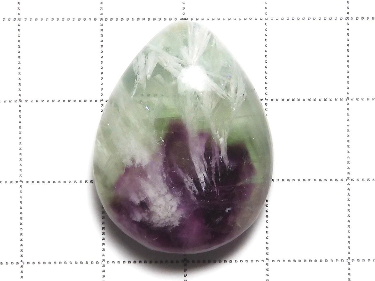 Angel Feather Fluorite Cabochon 1pc NO.1 [One of a kind]