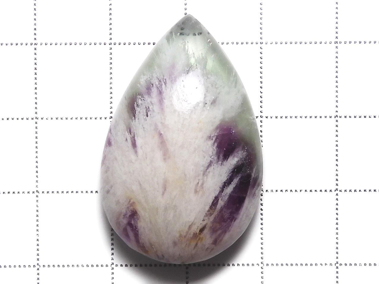 Angel Feather Fluorite Cabochon 1pc NO.6 [One of a kind]