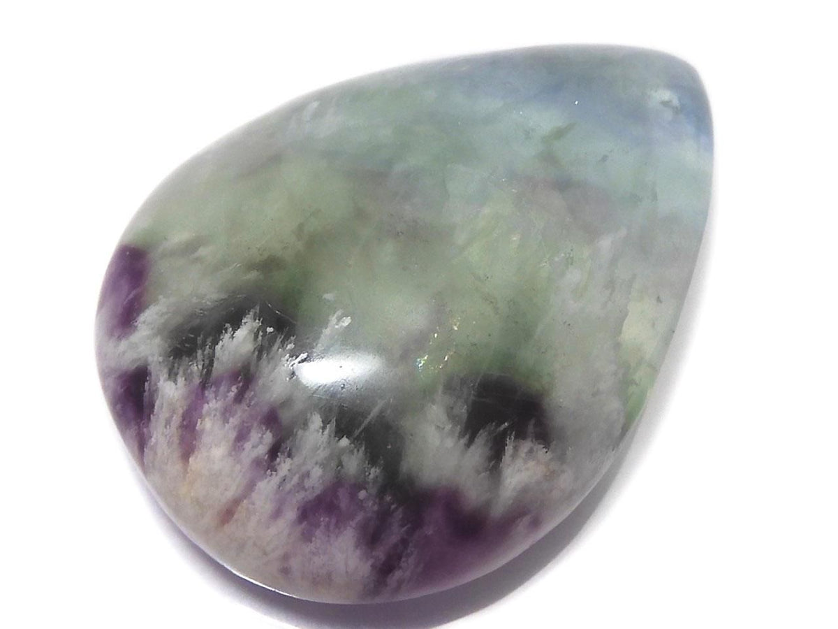 Angel Feather Fluorite Cabochon 1pc NO.8 [One of a kind]