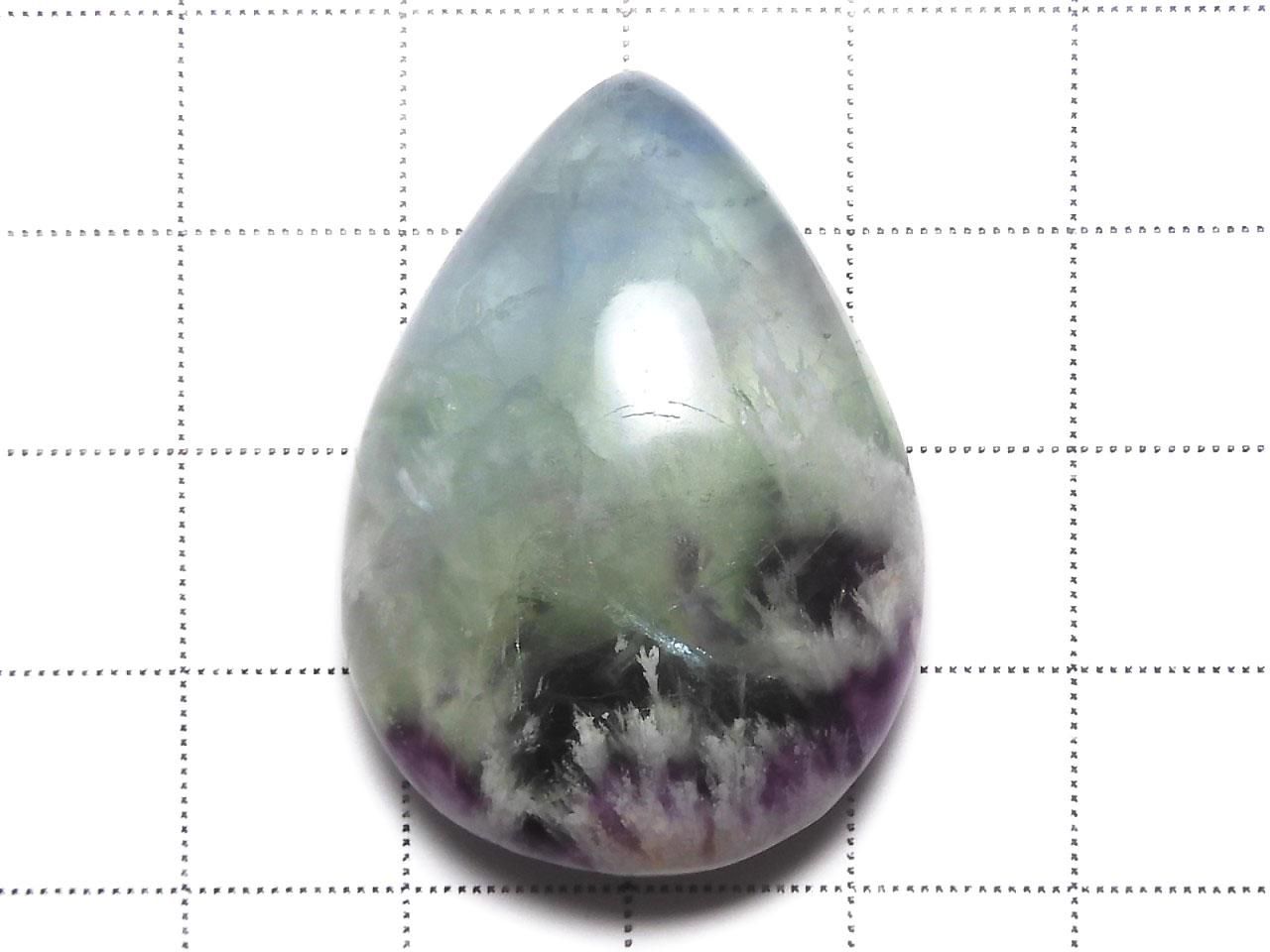 Angel Feather Fluorite Cabochon 1pc NO.8 [One of a kind]