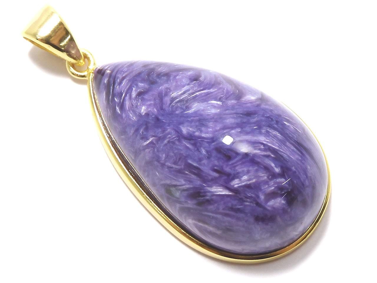 Charoite AAA Pendant 18KGP NO.7 [One of a kind]