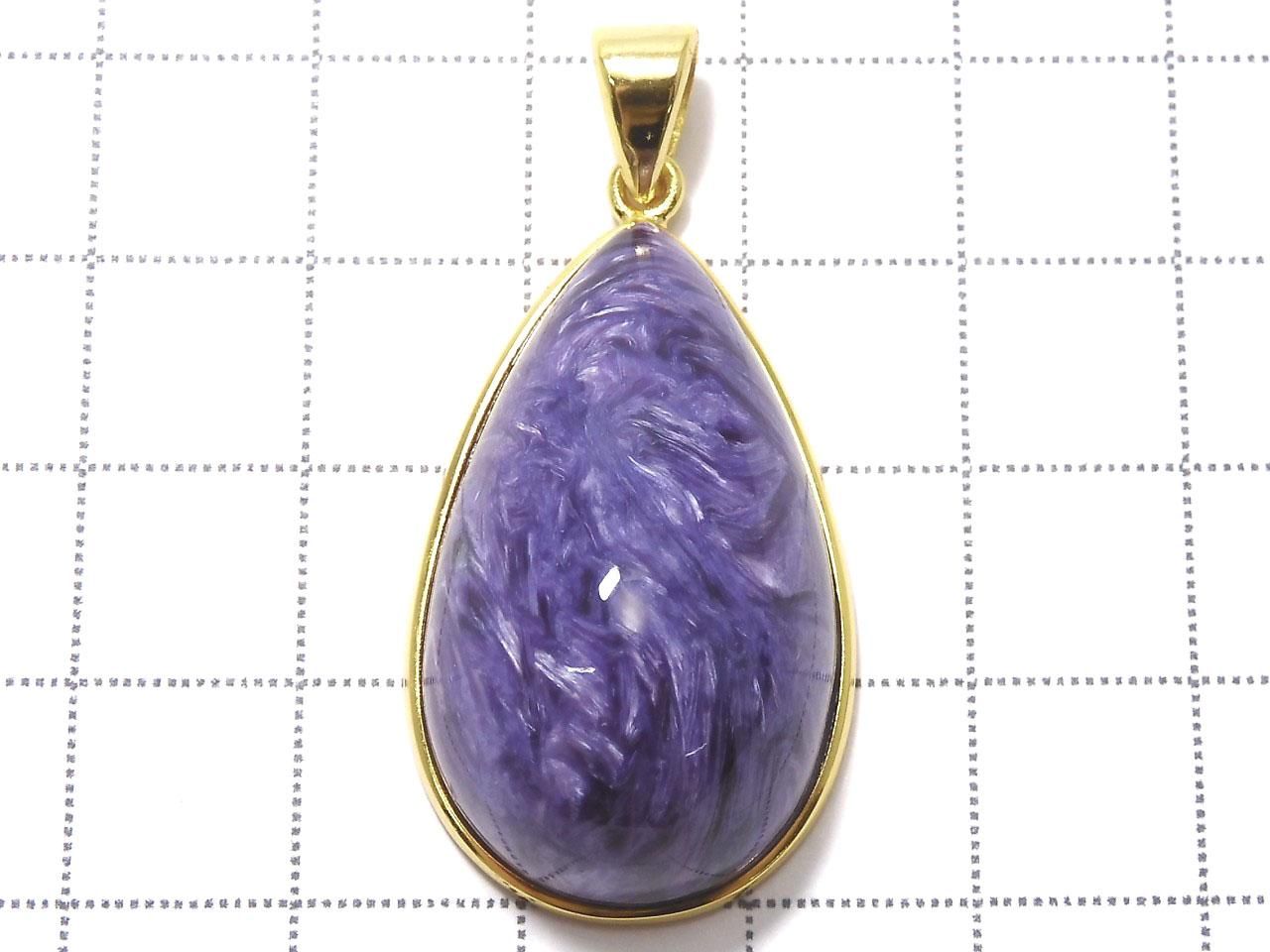 Charoite AAA Pendant 18KGP NO.7 [One of a kind]