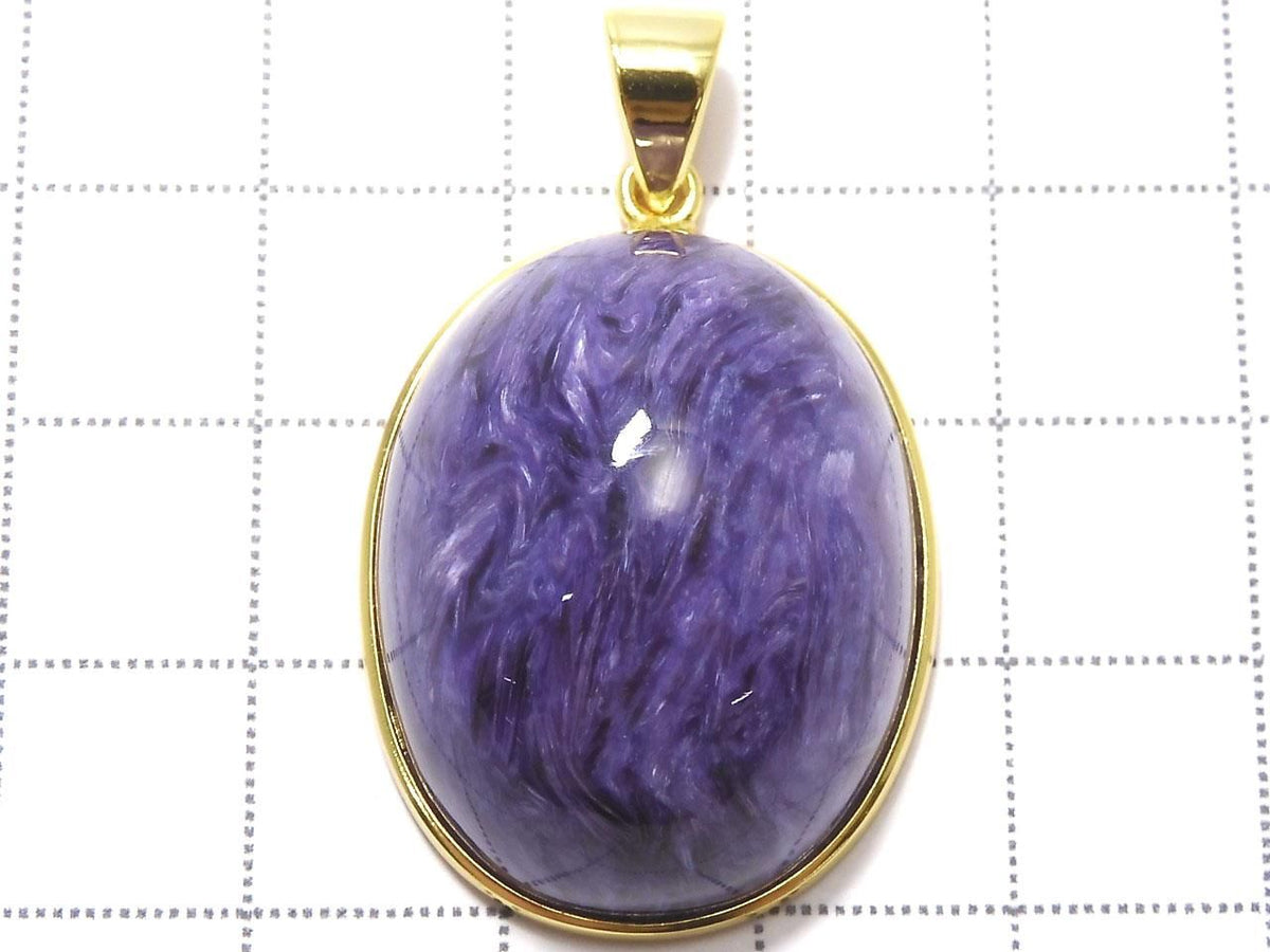 Charoite AAA Pendant 18KGP NO.8 [One of a kind]