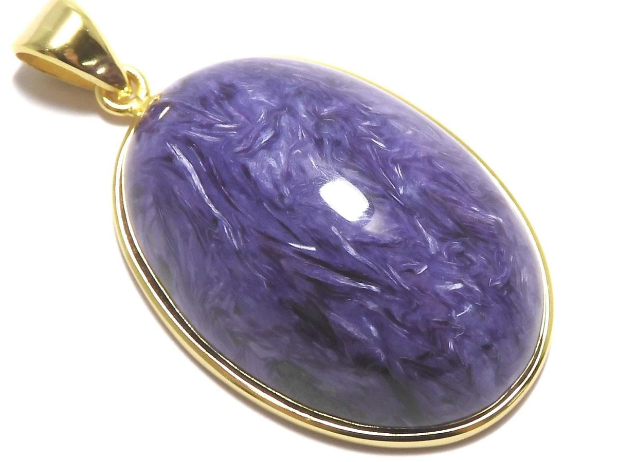 Charoite AAA Pendant 18KGP NO.10 [One of a kind]