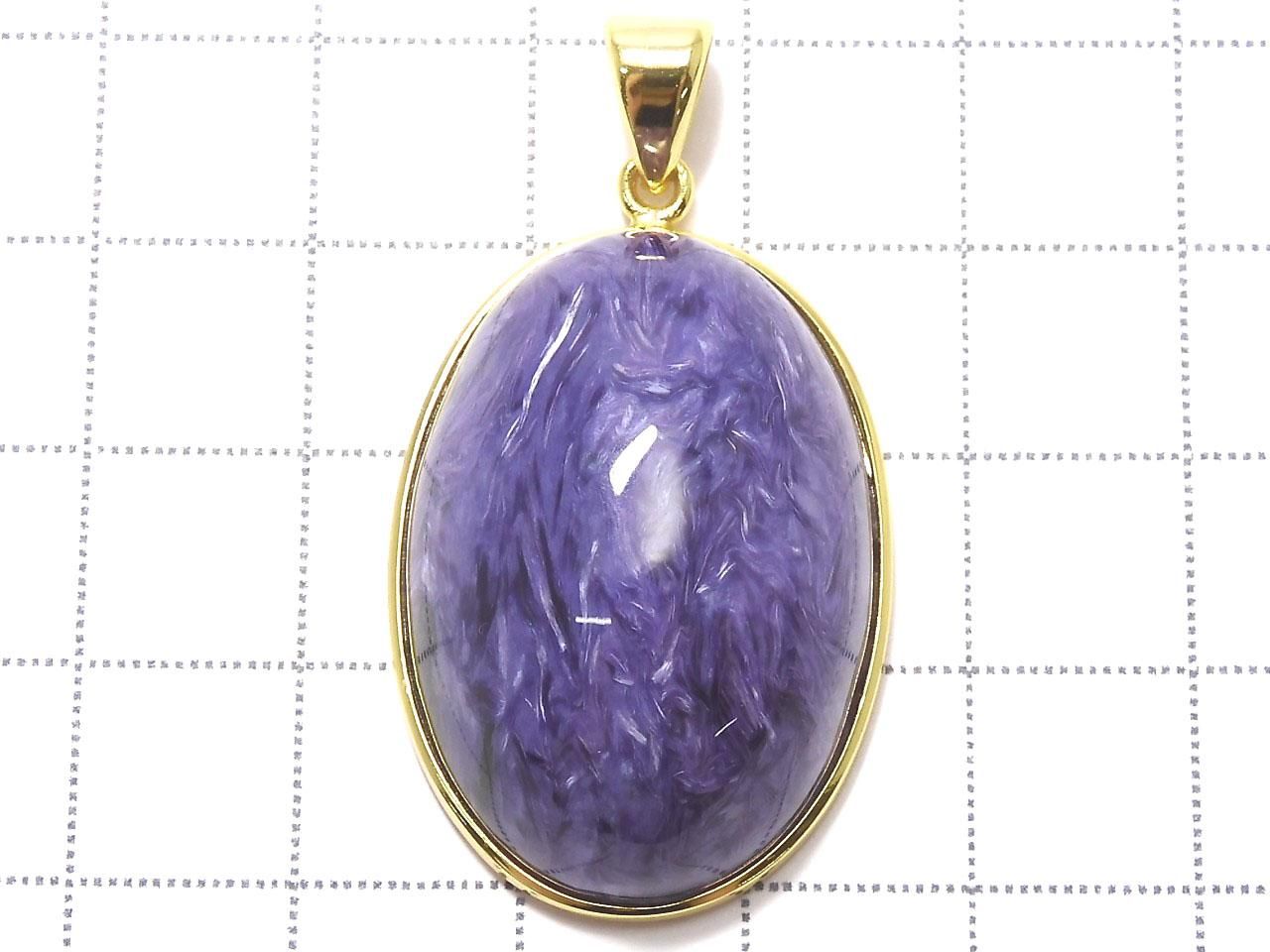Charoite AAA Pendant 18KGP NO.10 [One of a kind]