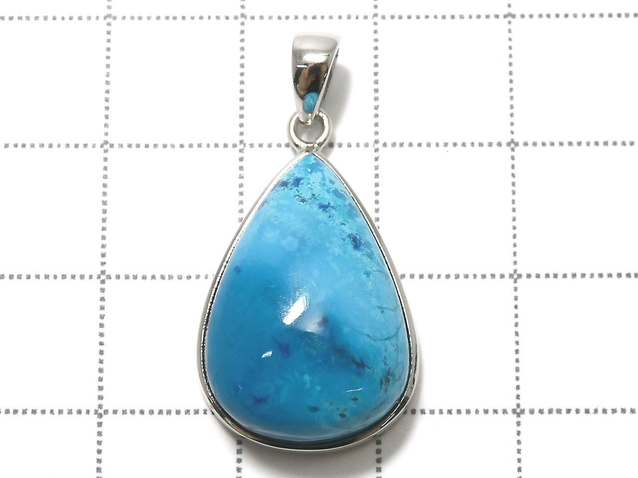 Chrysocolla AAA Pendant Silver925 NO.138 [One of a kind]