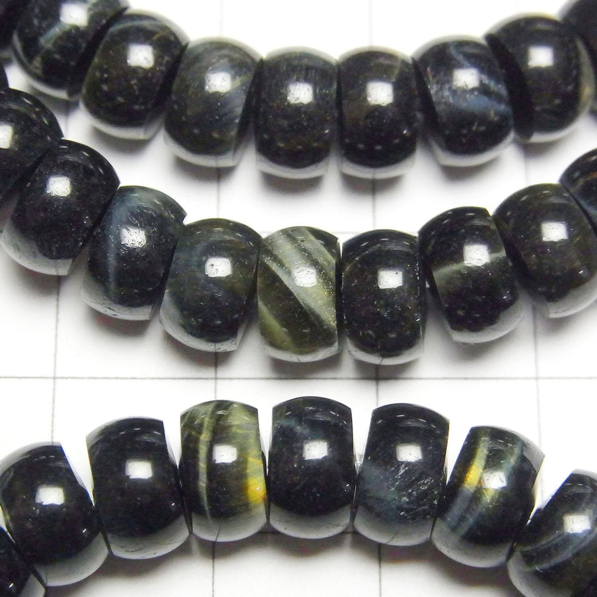 Natural color Green Tiger's Eye AA++ Rondelle 8.5x8.5x4.5mm 1strand beads (Bracelet)