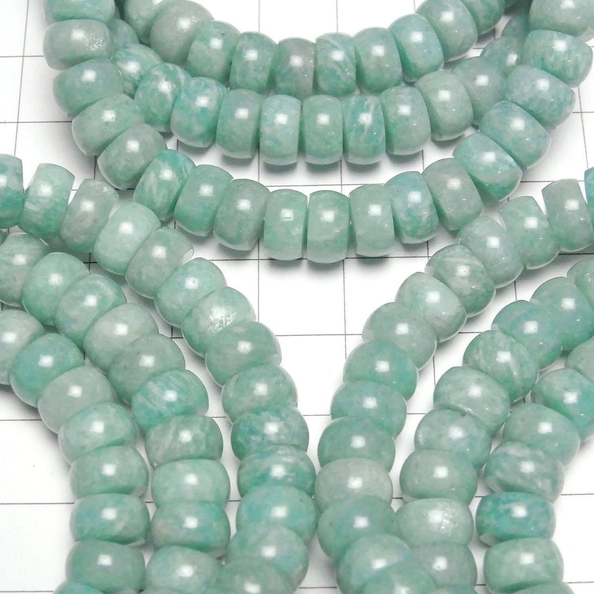 Amazonite AA++ Rondelle 8.5x8.5x4.5mm 1strand beads (Bracelet)