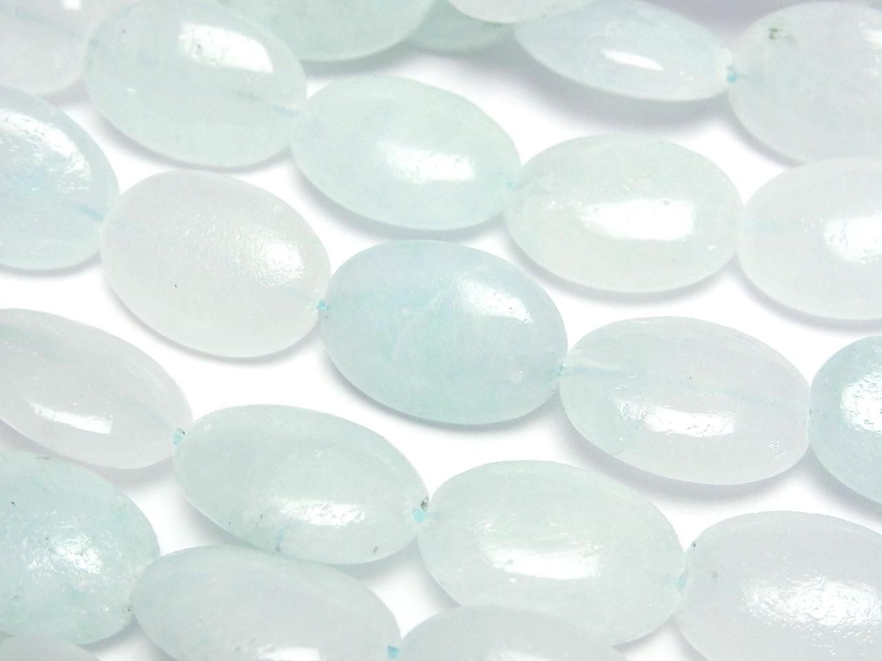 Blue Calcite Oval 18x13mm 1strand beads (approx. 14inch/35cm)