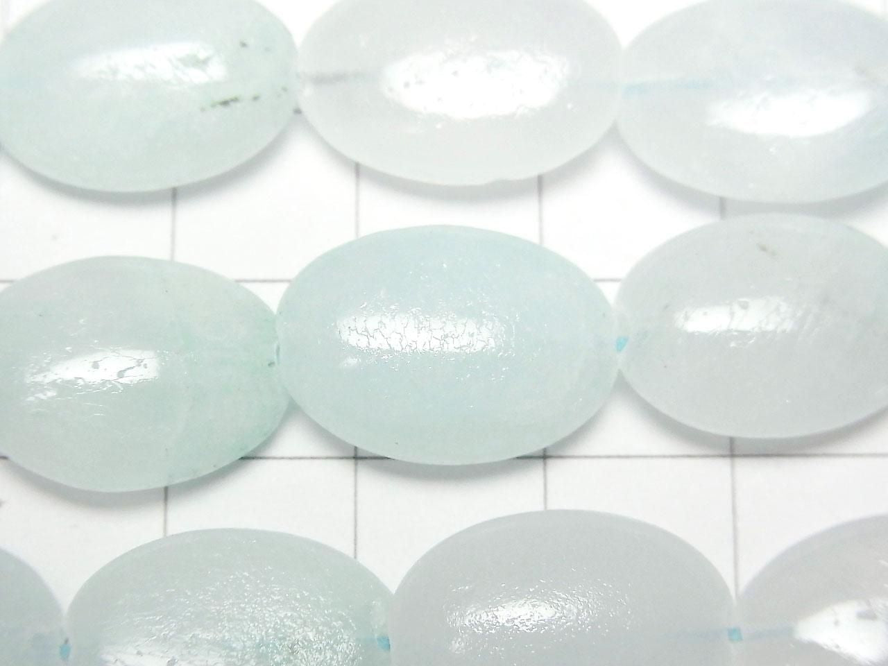 Blue Calcite Oval 18x13mm 1strand beads (approx. 14inch/35cm)