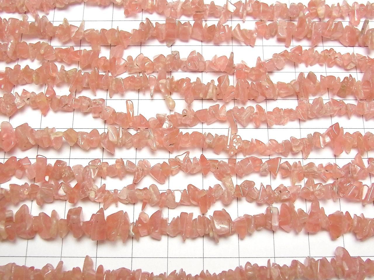 Argentine Rhodochrosite AA++ Chips (Small Nugget) 1strand beads beads (approx. 15 inches/36 cm)