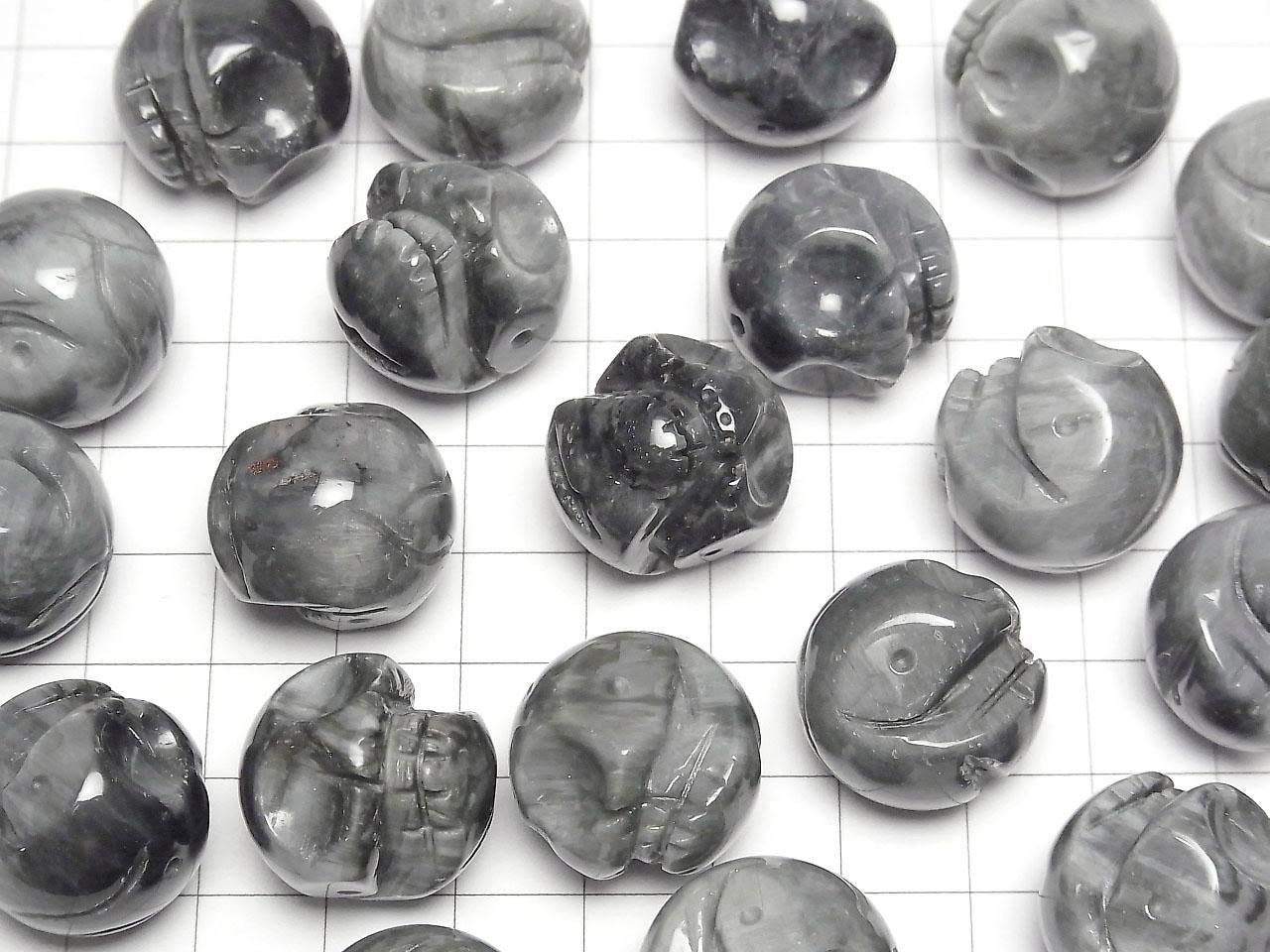 Brazilian Eagle Eye AAA- Skull Vertical Hole 20mm 1pc