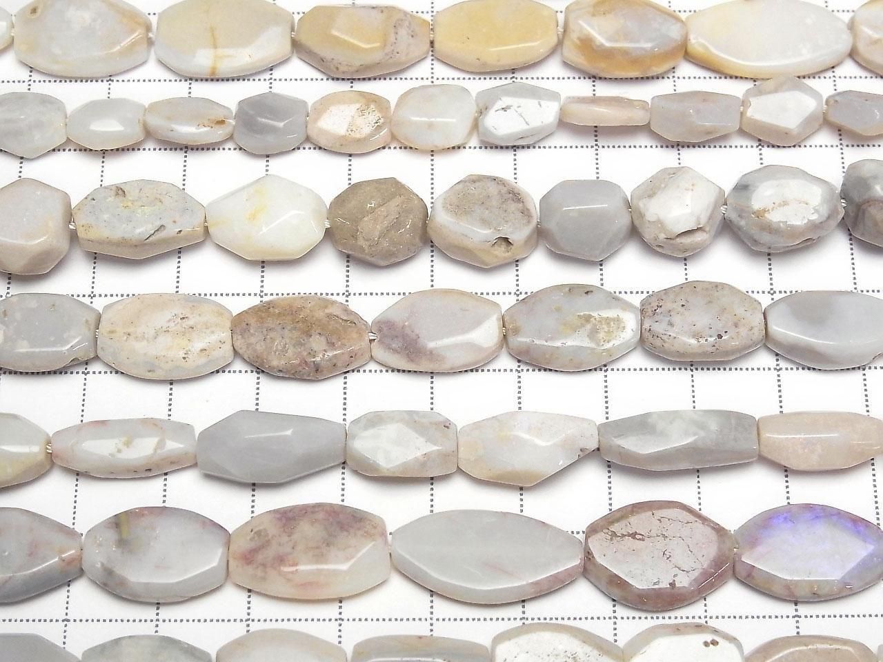 Australian Precious Opal AA Faceted Nugget 1strand beads (approx. 15 inches/37 cm)