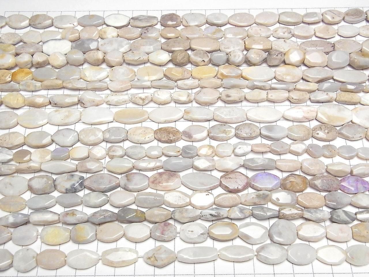 Australian Precious Opal AA Faceted Nugget 1strand beads (approx. 15 inches/37 cm)