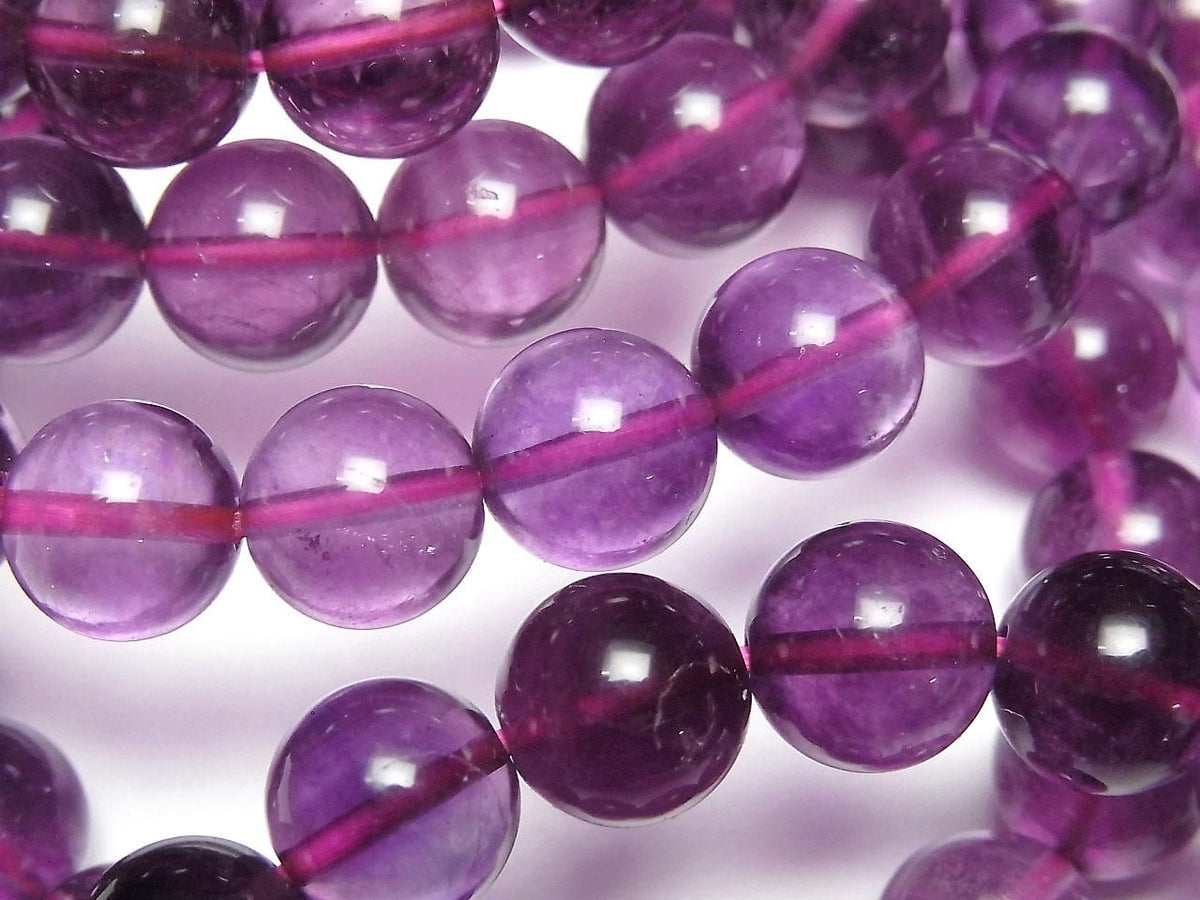 Purple Fluorite AAA Round 10mm 1strand beads (Bracelet)
