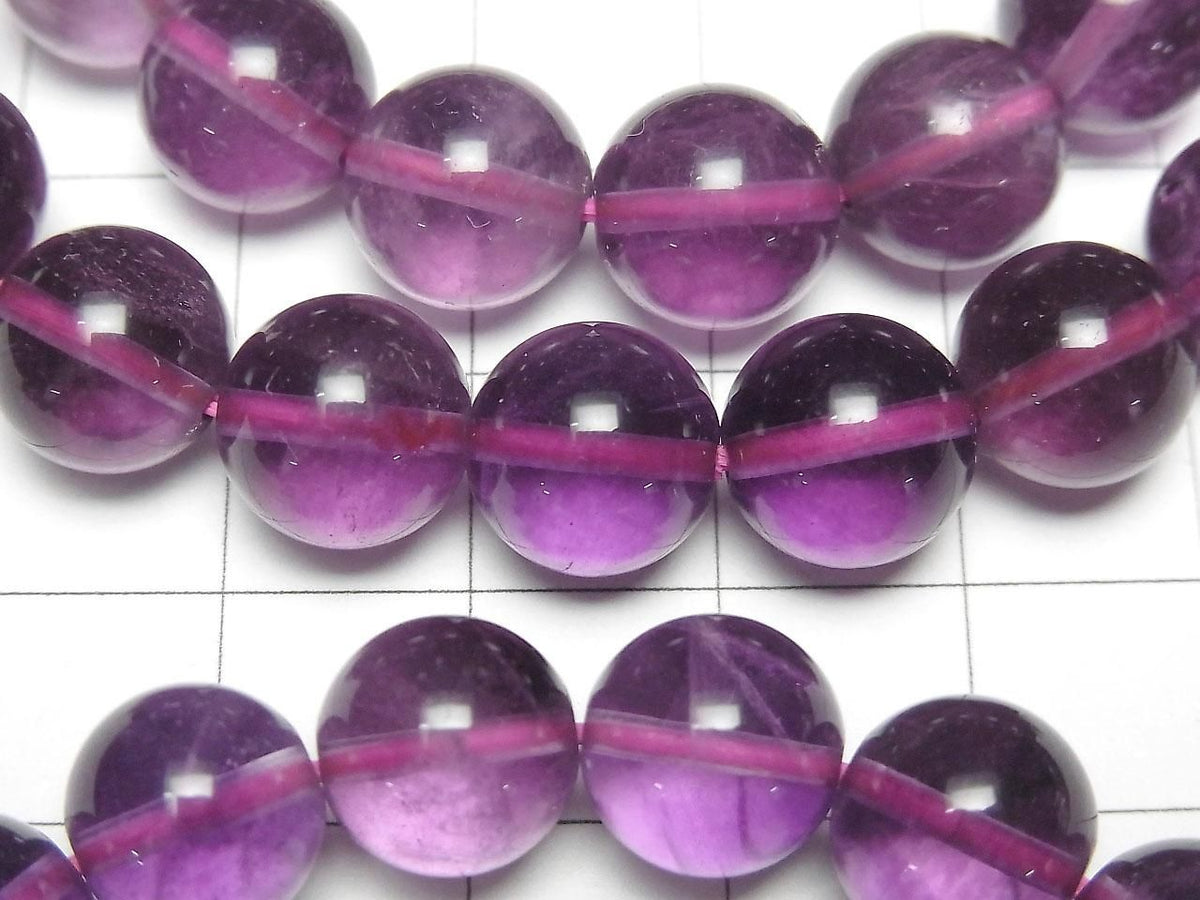 Purple Fluorite AAA Round 10mm 1strand beads (Bracelet)