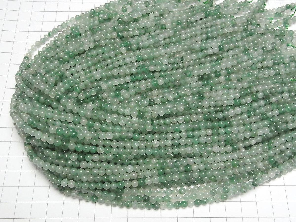 Green Quartz (Verdite) Round 4mm 1strand beads (approx. 15 inches/38 cm)