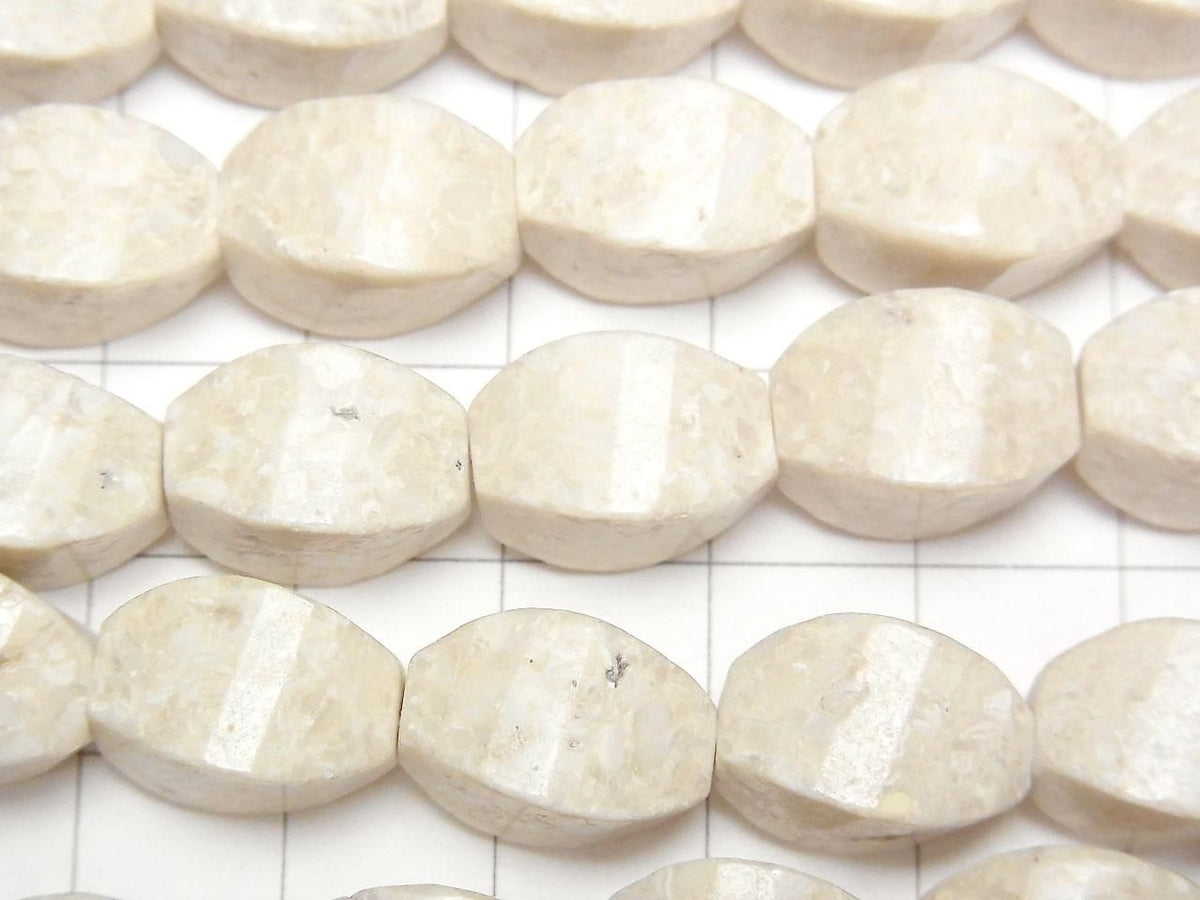 Riverstone Rice 4Faceted Twist x Multiple Facets 14x10x10mm half or 1strand beads (aprx.15inch/37cm)