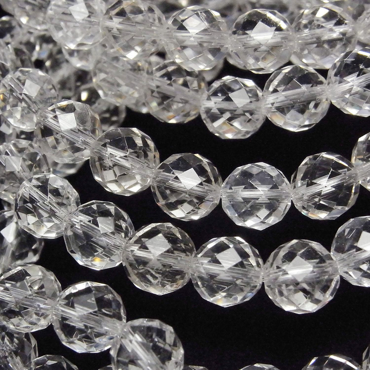 Crystal AAA- 64 Faceted Round 8mm 1strand beads (Bracelet) High Quality!