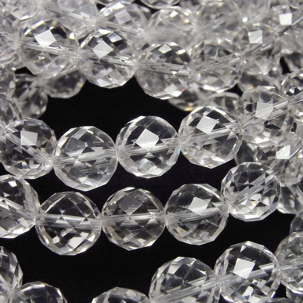 Crystal AAA- 64 Faceted Round 10mm 1strand beads (Bracelet) High Quality!
