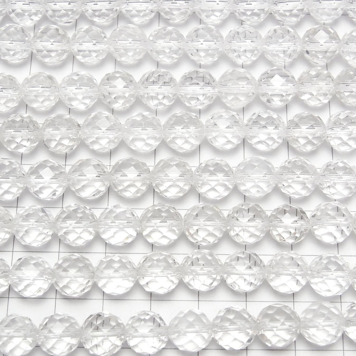 Crystal AAA- 64 Faceted Round 8mm half or 1strand beads (approx. 15 inches/36 cm) High Quality!