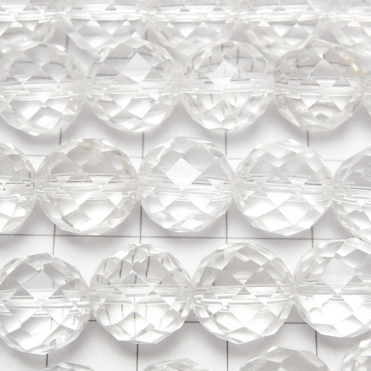 Crystal AAA- 64 Faceted Round 10mm half or 1strand beads (approx. 15 inches/36 cm) High Quality!