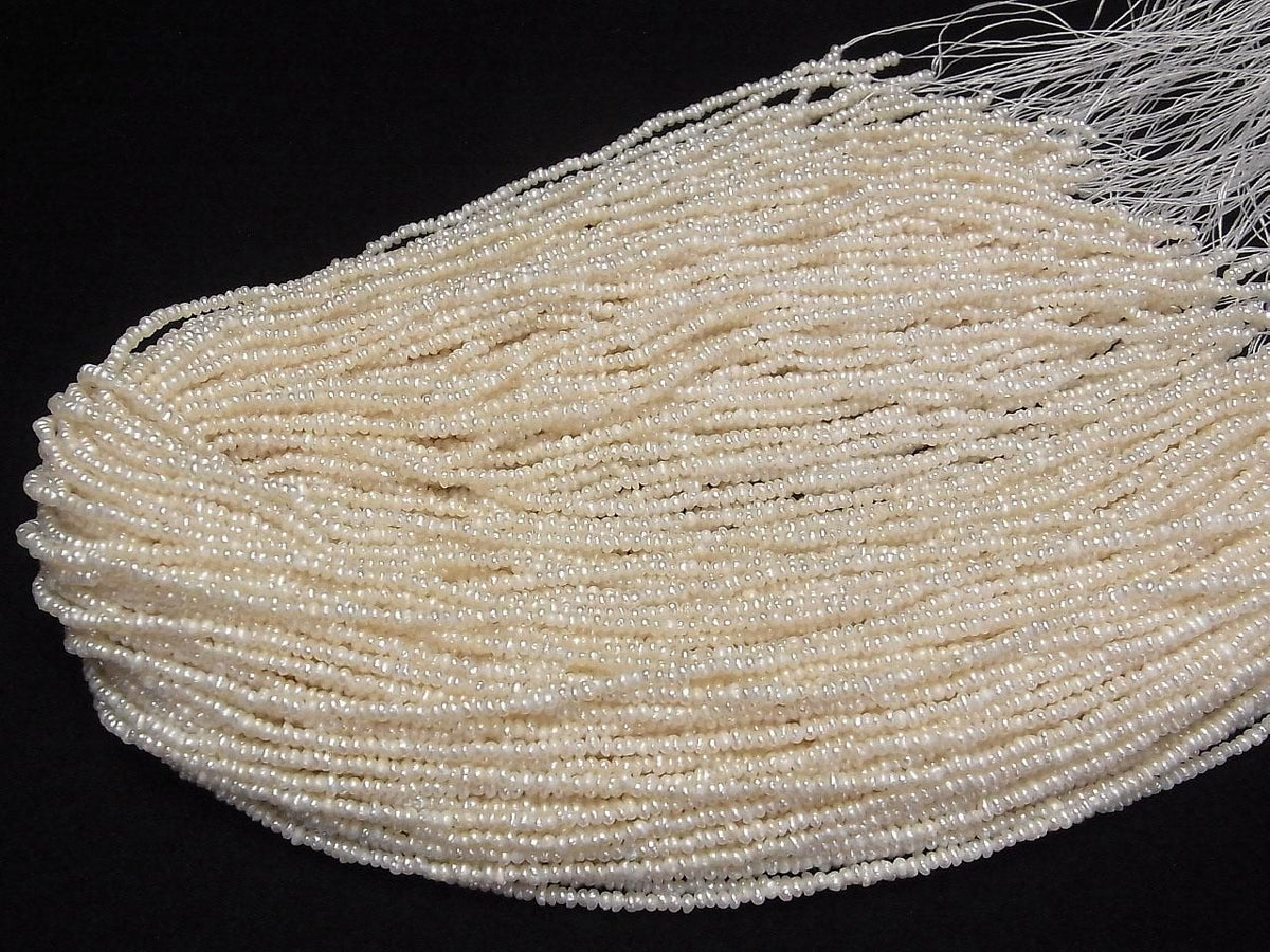 Fresh Water Pearl AA+ White Potato - Rondelle 2.5mm 1strand beads (approx. 14inch/35cm)