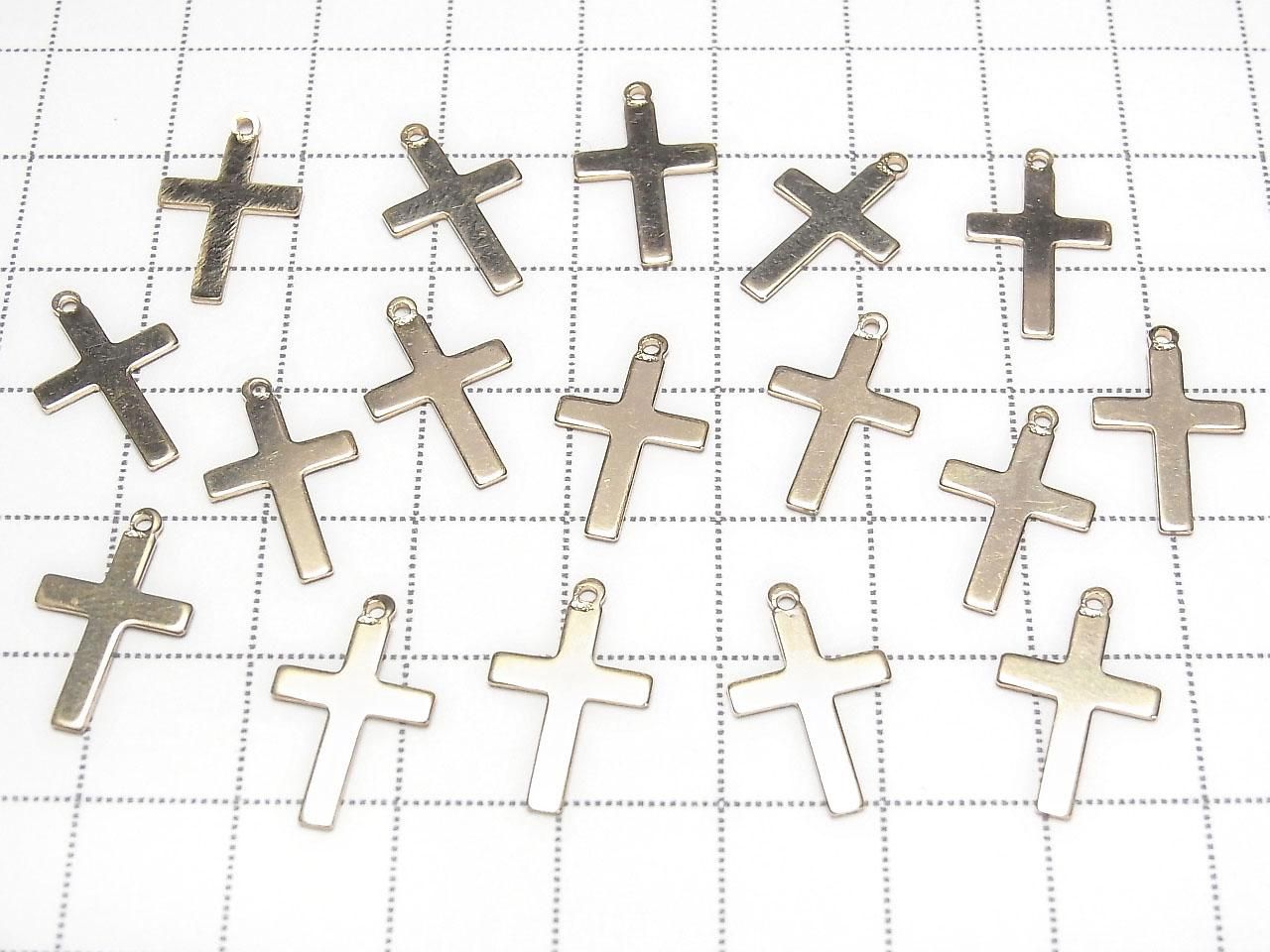 14KGF Charm 16.5x10mm Cross 1pc