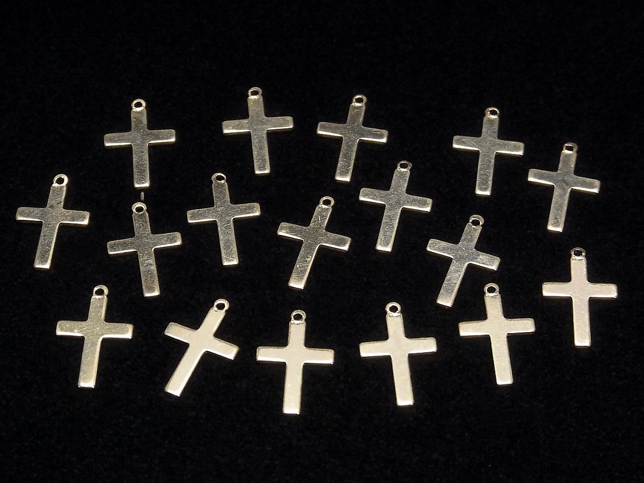 14KGF Charm 16.5x10mm Cross 1pc