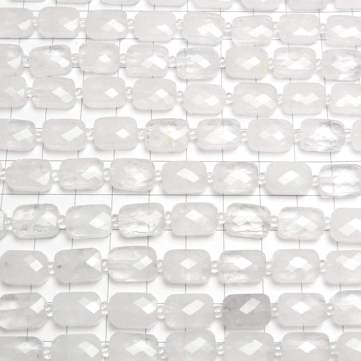 Crystal AA Faceted Rectangle 12x8mm half or 1strand beads (approx. 14inch/34cm)