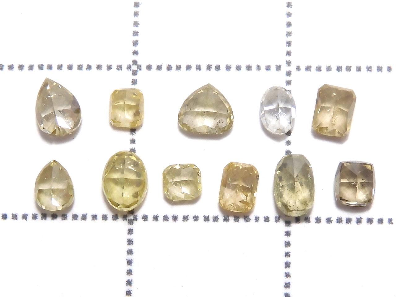 Diamond Loose Stone Faceted 11pcs Set NO.1 [One of a kind]