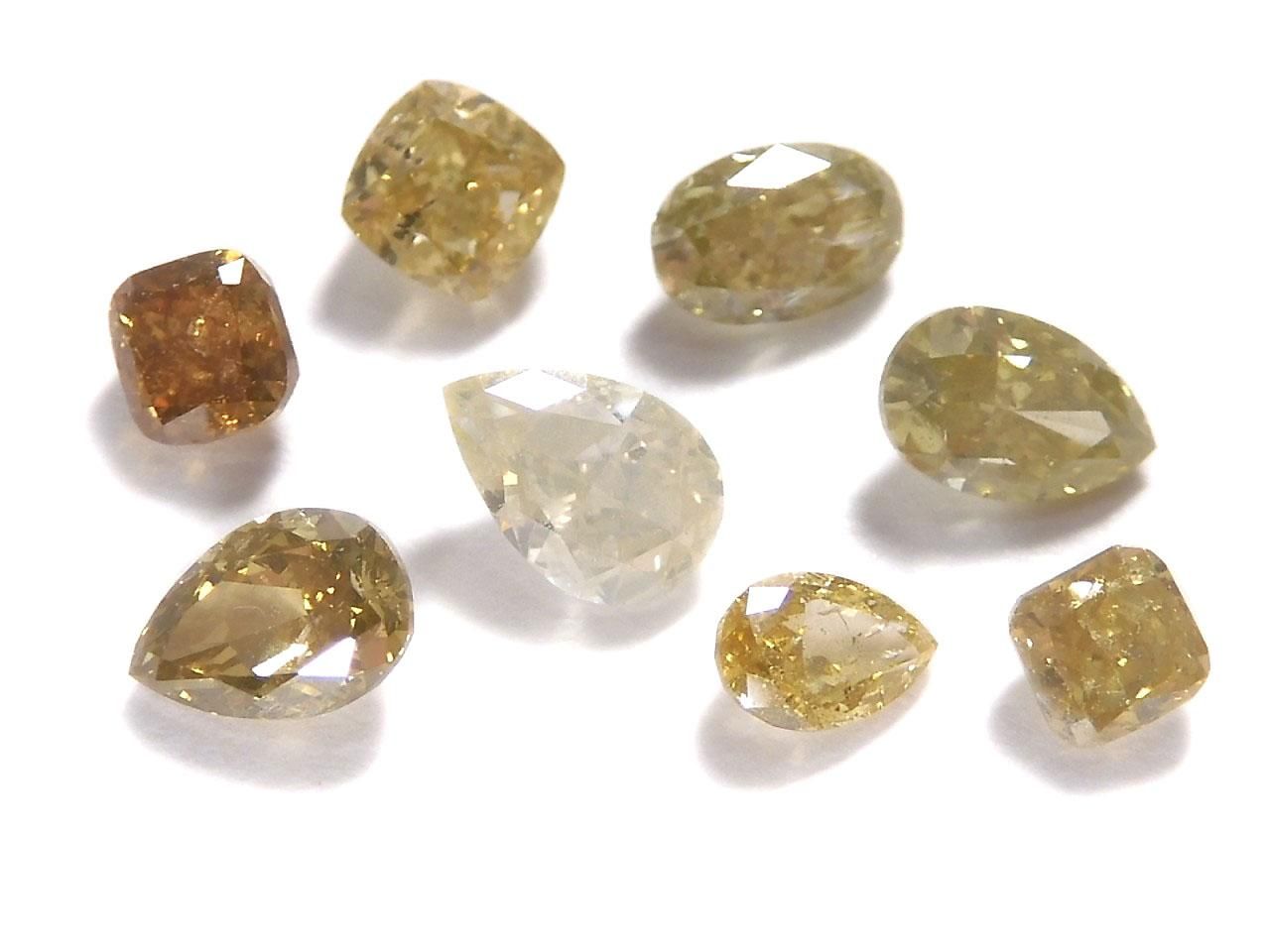 Diamond Loose Stone Faceted 8pcs Set NO.3 [One of a kind]
